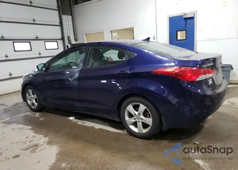 2013 Hyundai Elantra Gls z USA, uszkodzony, nr VIN 5NPDH4AEXDH403312